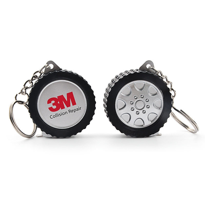 Wintape Tyre Shape 1m 3ft Mini Steel Tape Measure With KeyChain 1 Meter Portable Measurement Tool for Mechanics
