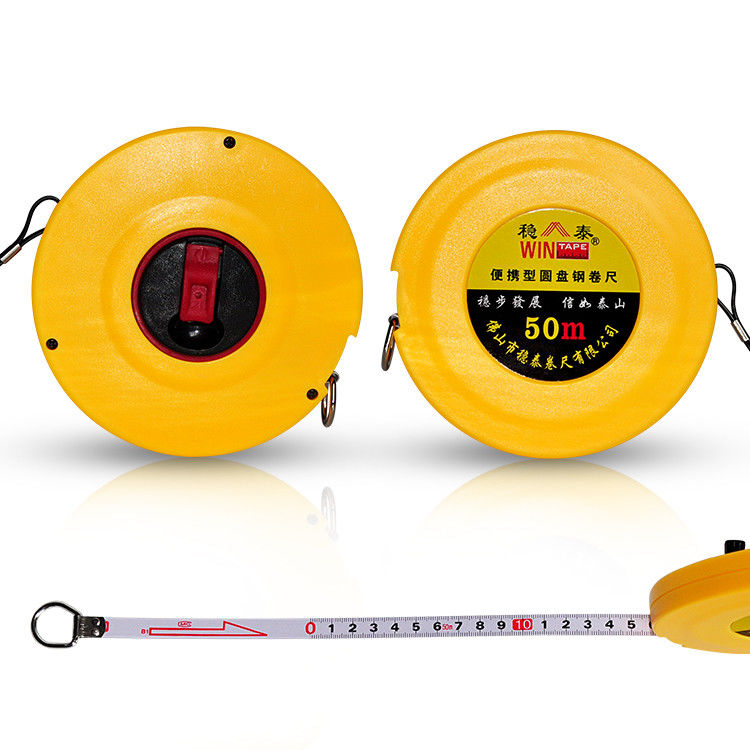 Portable 50m 165ft Steel Tape Measure For Straight Lines Infrastructure Engineering Measuring Distances