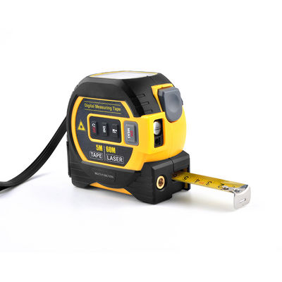 เครื่องวัดเลเซอร์ Wintape 3-In-1 เครื่องวัดระยะทางดิจิทัล 40m เมตรพื้นที่ / ปริมณฑล เครื่องคิดเลขอัตโนมัติล็อค 5m เทปเหล็ก การวัดความแม่นยําสําหรับ DIY & Pro